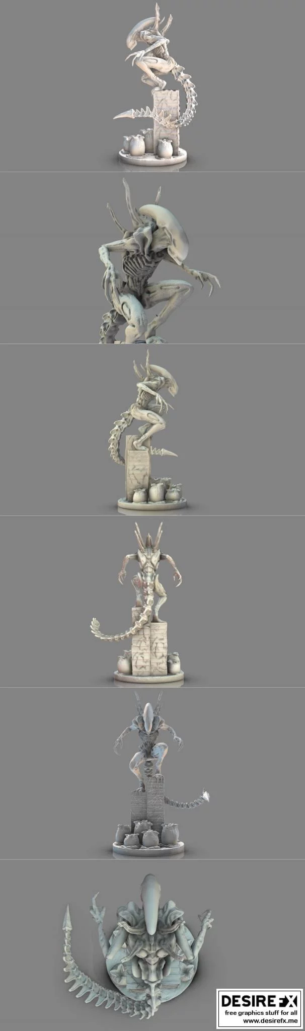 异星降临：3D打印动漫角色模型|Alien – 3D Print Model