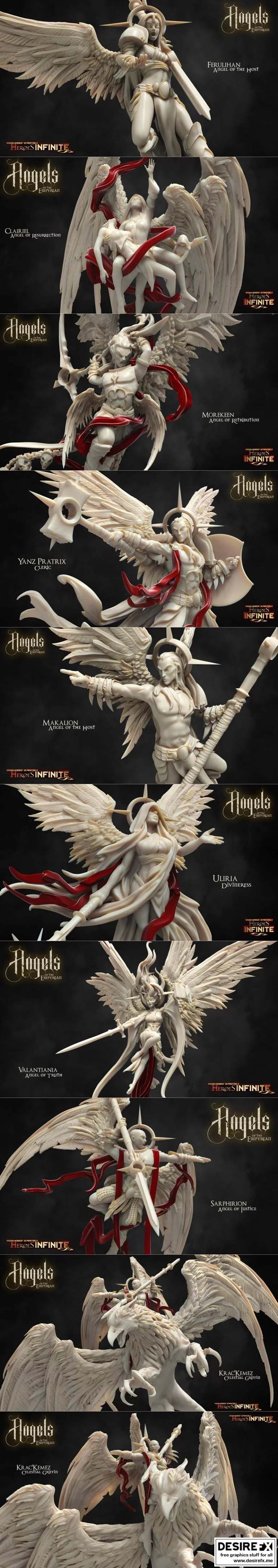 不支持的天使——3D打印模型|Not Supported Angels – 3D Print Model