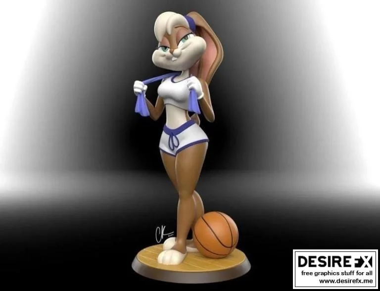 洛莉兔 3D打印模型|Lola Bunny – 3D Print Model