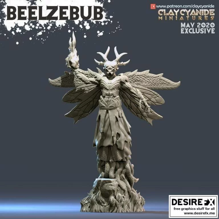 贝兹布ub 3D打印模型|Beelzebub – 3D Print Model