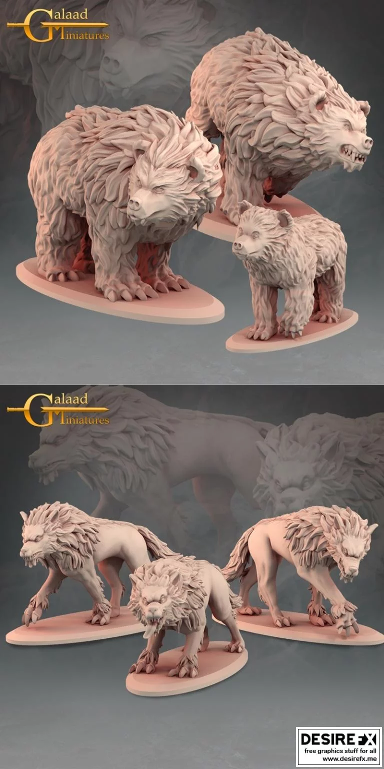 《进入森林——兽族——3D打印模型》|Into The Woods – Beasts – 3D Print Model