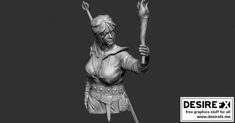 Ciri 3D打印模型|Ciri – 3D Print Model