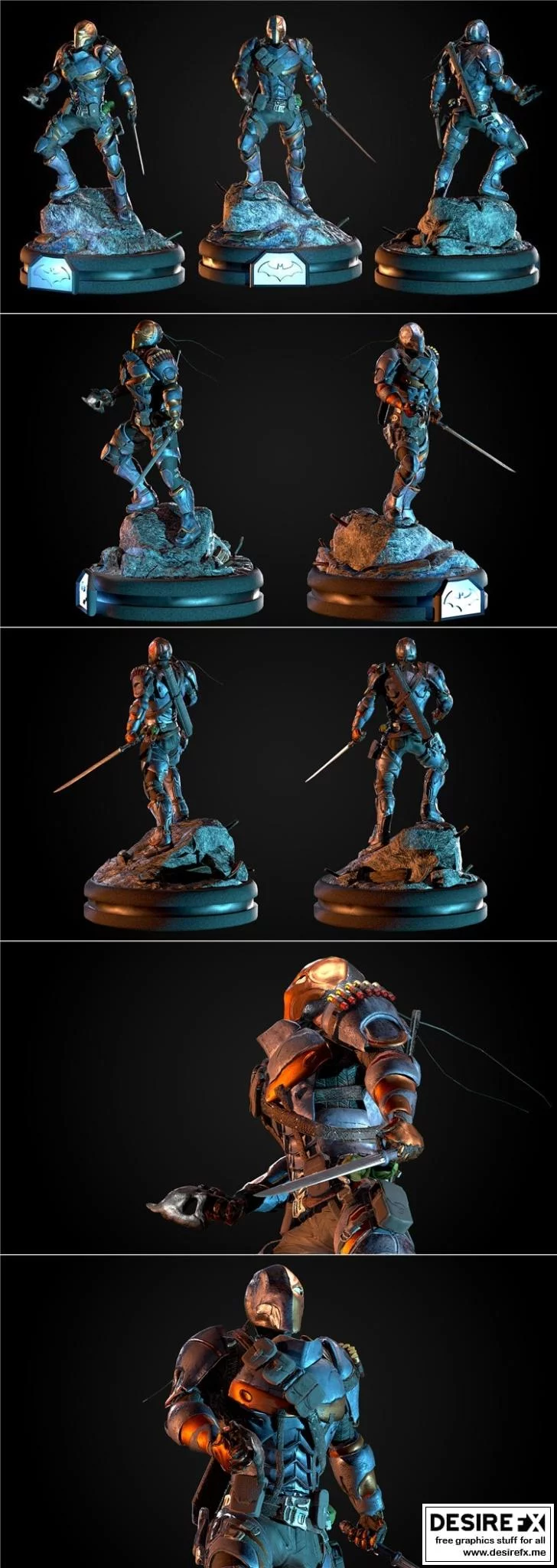 死亡射手 3D打印模型|Deathstroke – 3D Print Model