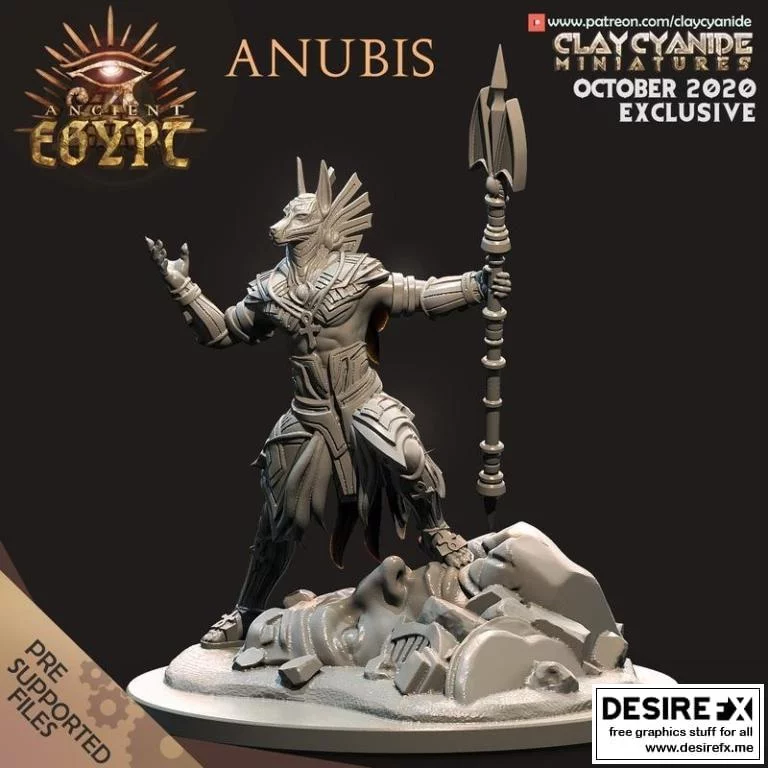 阿努比斯 3D打印模型|Anubis – 3D Print Model