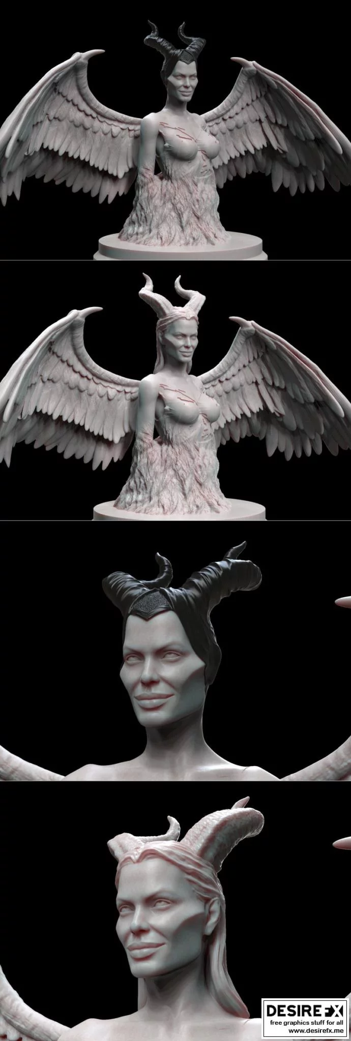 魅魔 3D打印模型|Maleficent – 3D Print Model