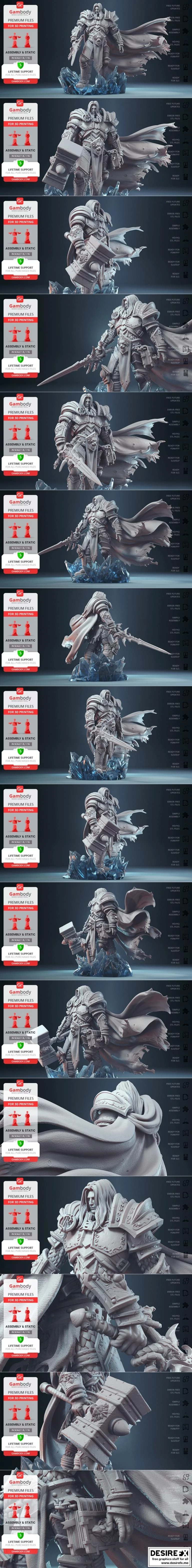 Arthas - 3D打印模型 - 阿萨斯|Arthas – 3D Print Model