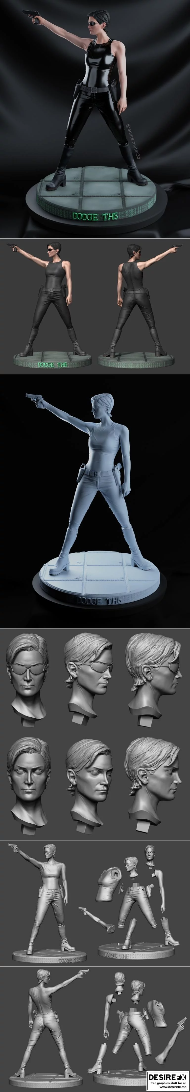 Trinity——3D打印动漫角色模型|Trinity – 3D Print Model