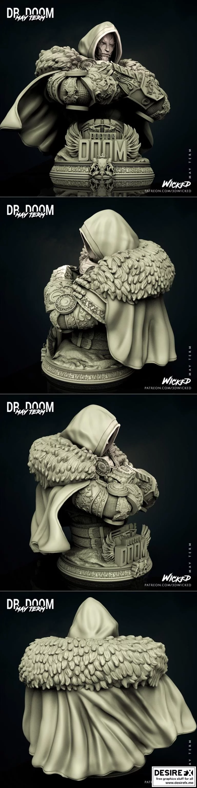 Dr. Doom Bust – 3D Print Model
