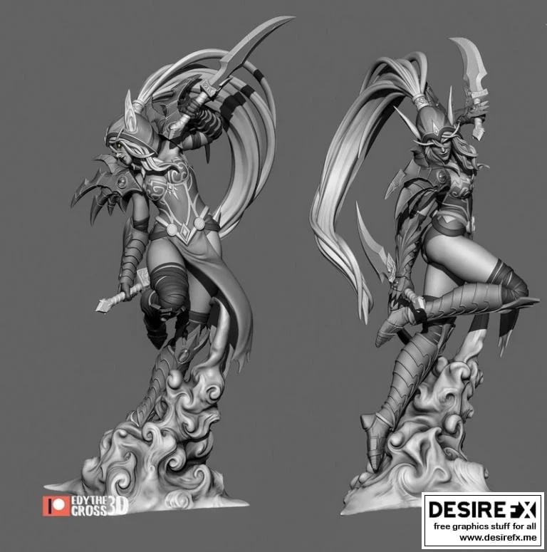 魔兽世界 3D打印模型 Valeera Sanguinar|Valeera Sanguinar – World of Warcraft – 3D Print Model