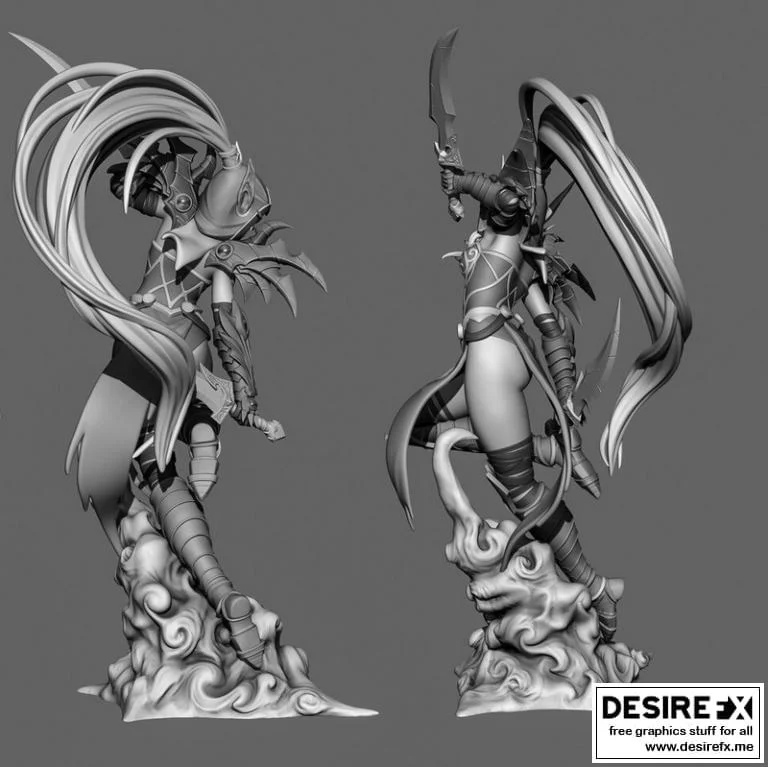 魔兽世界 3D打印模型 Valeera Sanguinar|Valeera Sanguinar – World of Warcraft – 3D Print Model