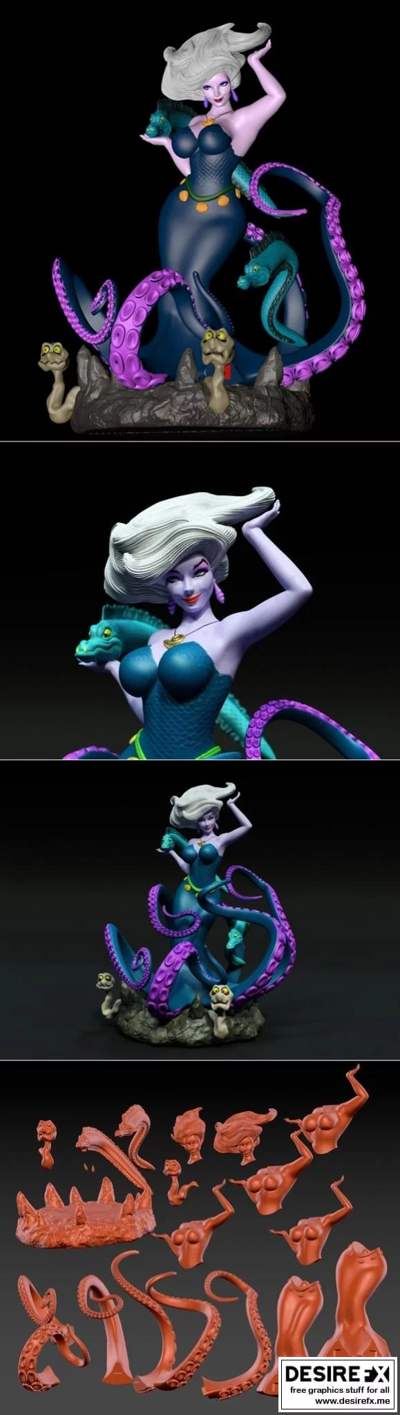 乌苏拉 3D打印模型|Ursula – 3D Print Model