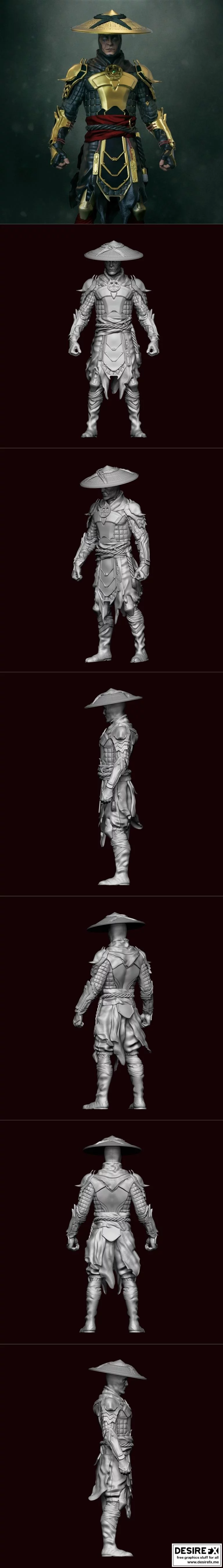 雷电3D打印模型|Raiden – 3D Print Model