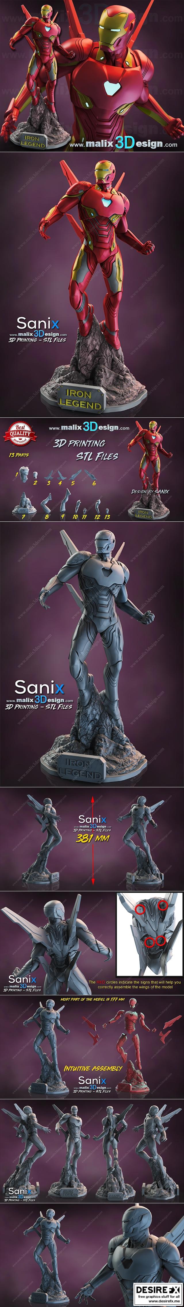 钢铁侠 3D打印模型|Iron Man – 3D Print Model