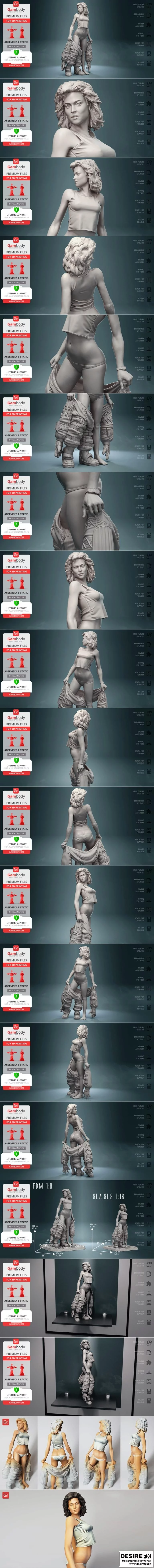 异星生存：艾伦·里普利制服 3D打印模型|Alien – Ellen Ripley Unterwaesch – 3D Print Model