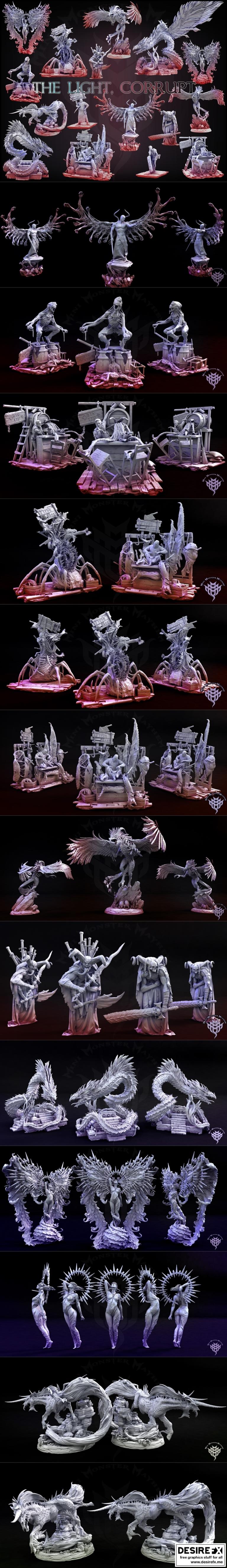 光之腐化——3D打印模型|The Light, Corrupt – 3D Print Model