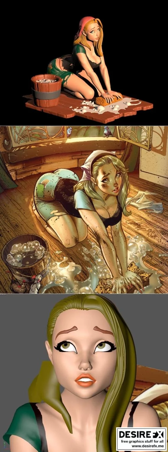 Cynderella Maid – Onicron – 3D Print Model