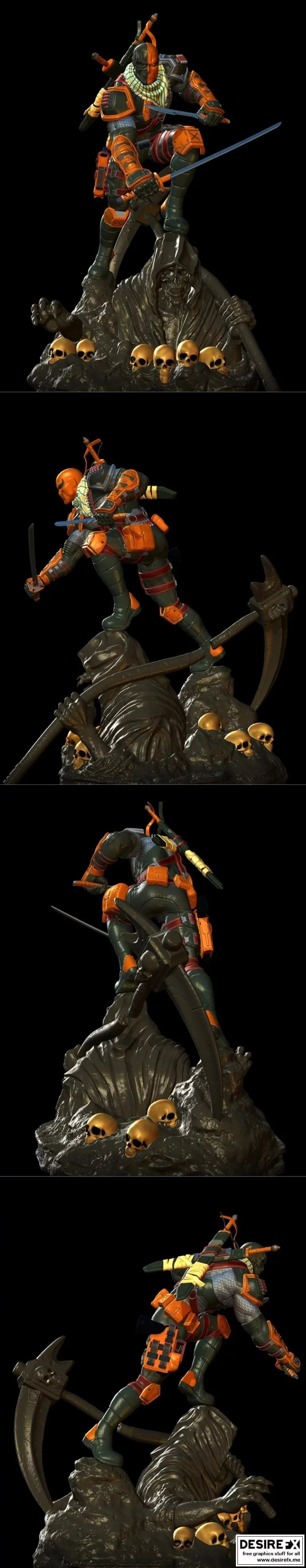 死亡先锋 3D打印模型|DeathStroke – 3D Print Model