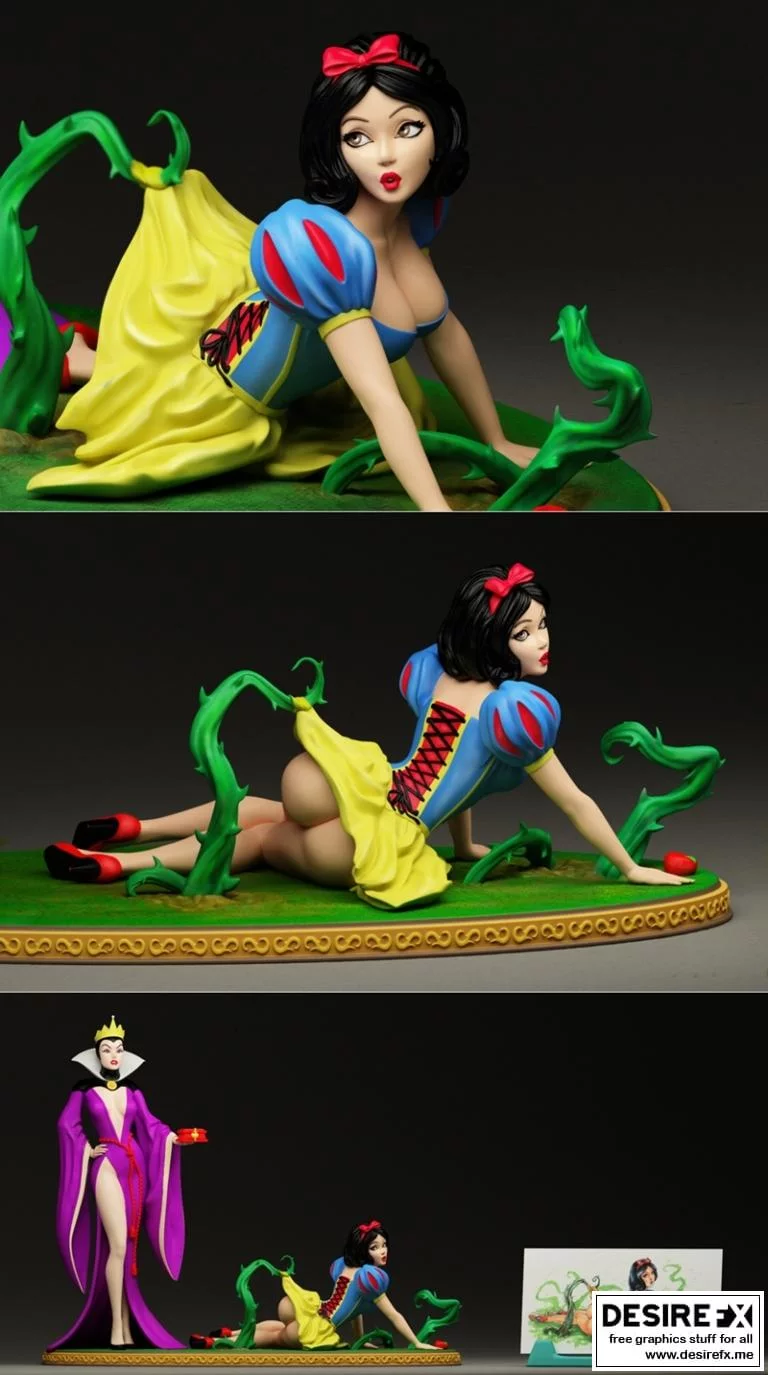 白雪公主 3D打印模型|Snow white – 3D Print Model
