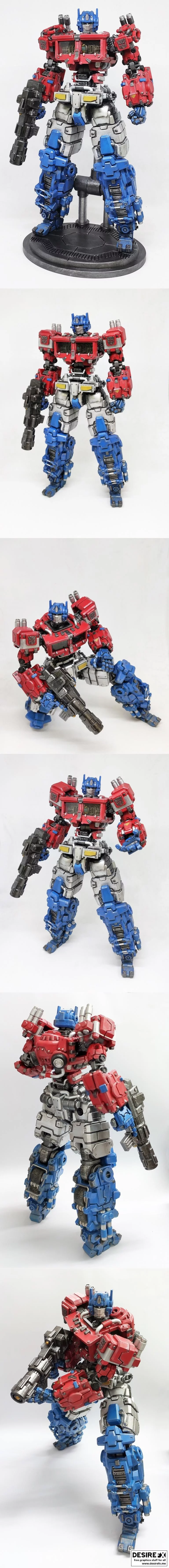 变形金刚-擎天柱-3D打印模型|Optimus Prime – 3D Print Model