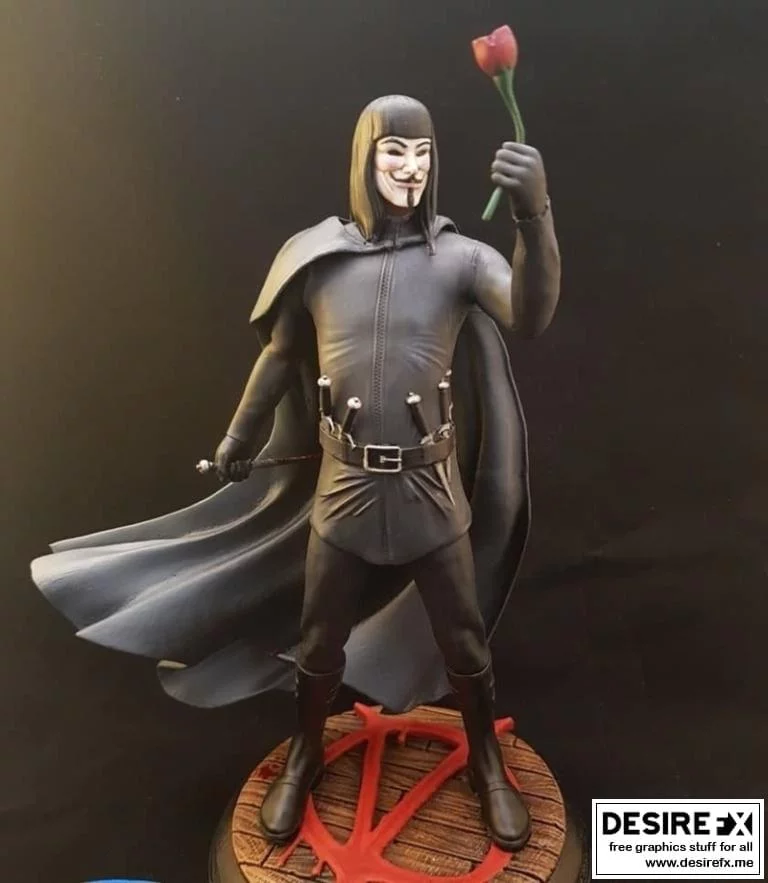 V字复仇者 3D打印模型|V for Vendetta – 3D Print Mode