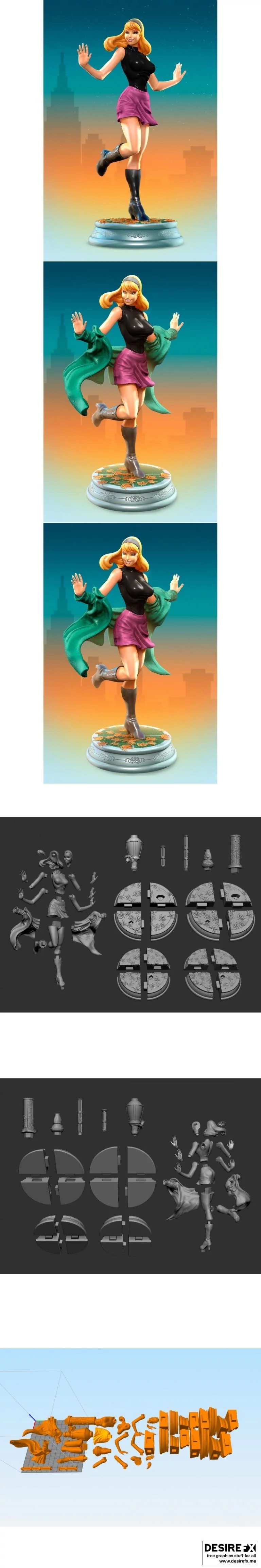 Gwen Stacy 3D打印模型|Gwen Stacy – 3D Print Model