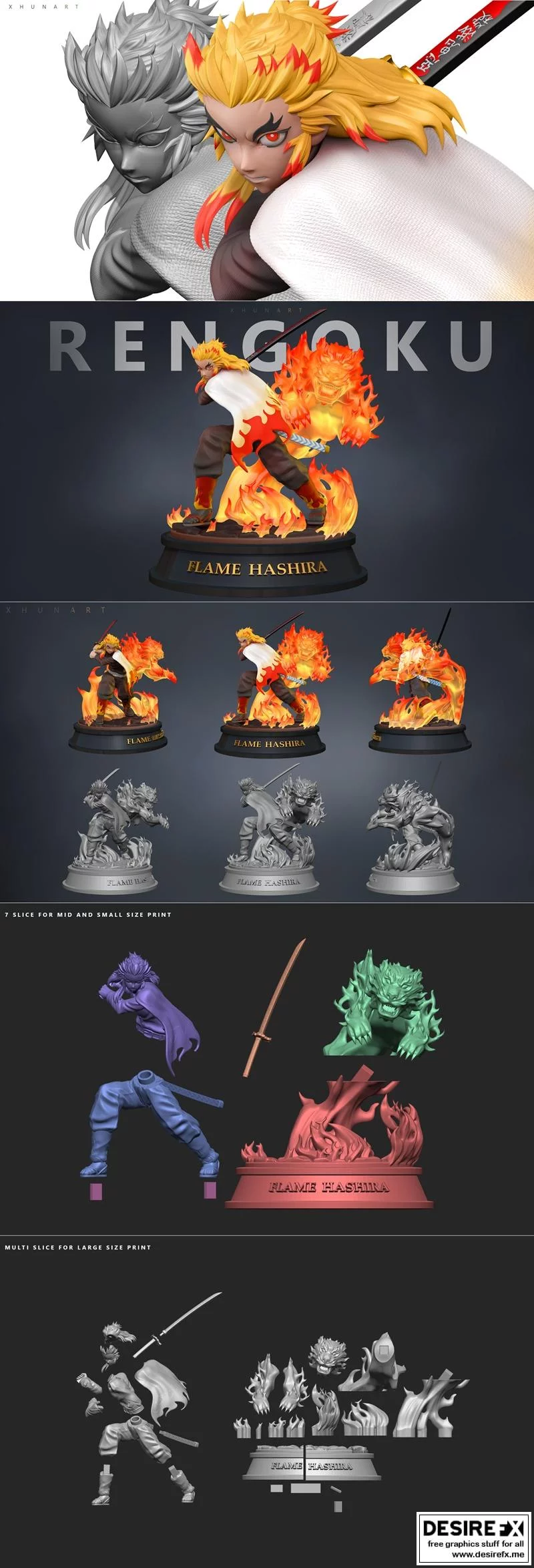 火之神神乐 3D打印模型|Kyojuro Rengoku – 3D Print Model