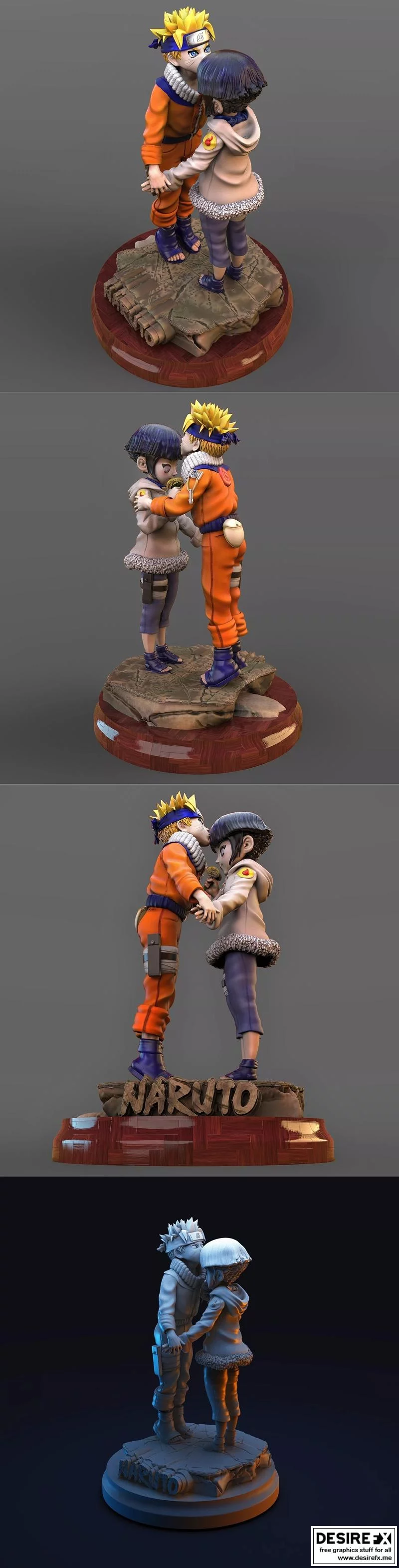 火影忍者 - 赫拉 - 3D打印模型|Naruto – Hinata – 3D Print Model