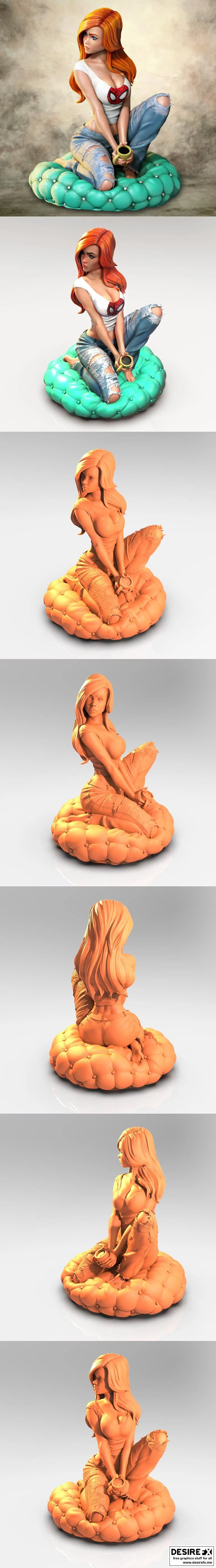 玛丽珍 3D打印模型|Mary Jane – 3D Print Model
