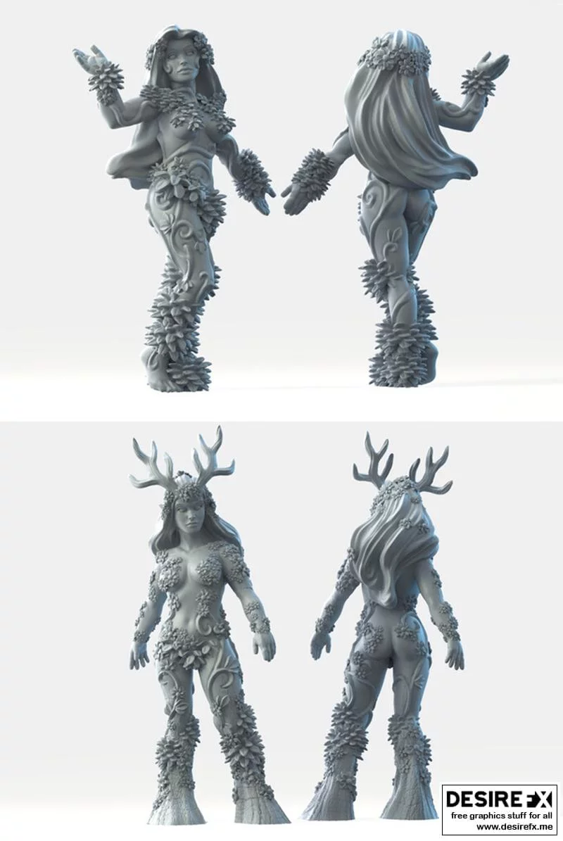 干草裙——3D打印模型|Dryads – 3D Print Model