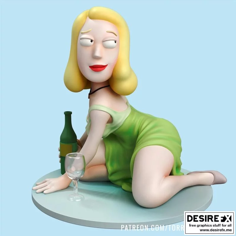 Beth – Rick and Morty – 3D Print Model