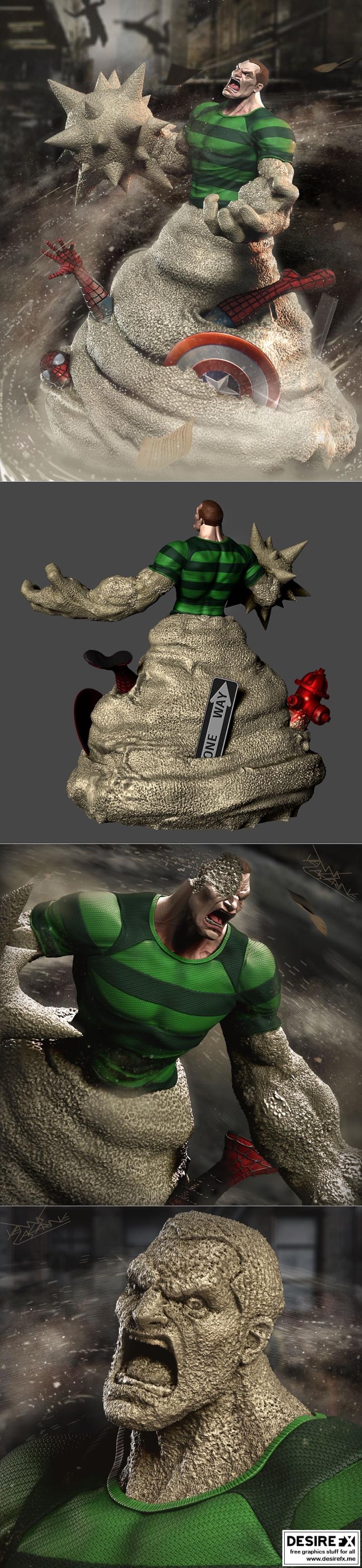 沙人——3D打印模型|Sandman – 3D Print Model