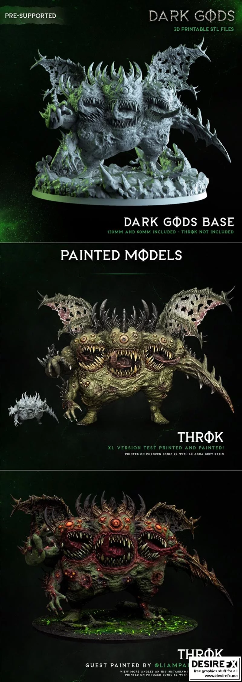 Throk – 3D打印模型：动漫角色造型设计|Throk – 3D Print Model