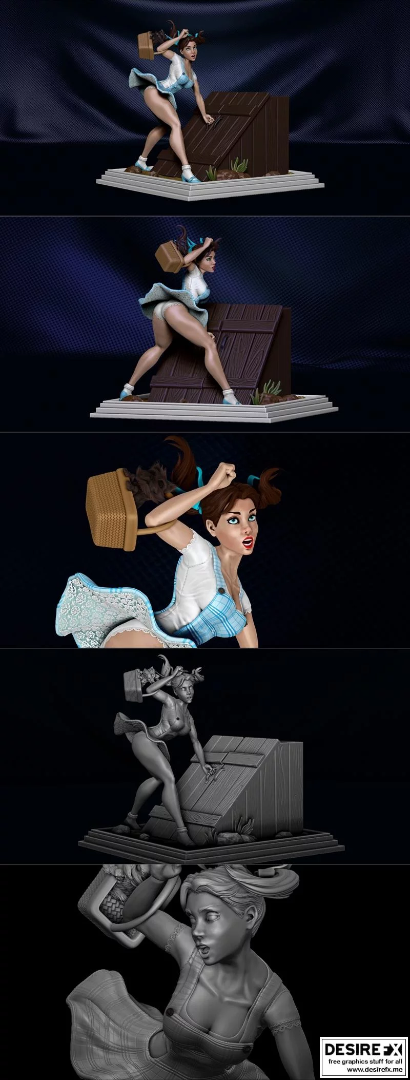 多萝西 3D打印模型|Dorothy – 3D Print Model
