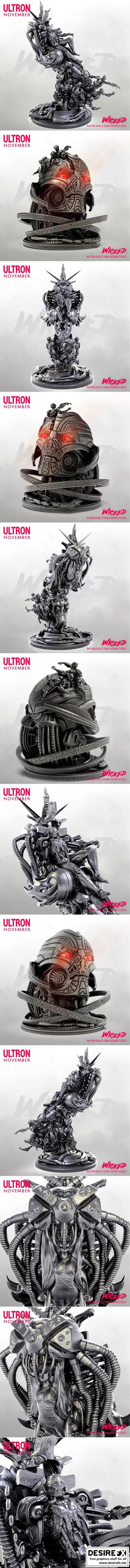 复仇者联盟-灭霸-3D打印模型|Ultron – 3D Print Model