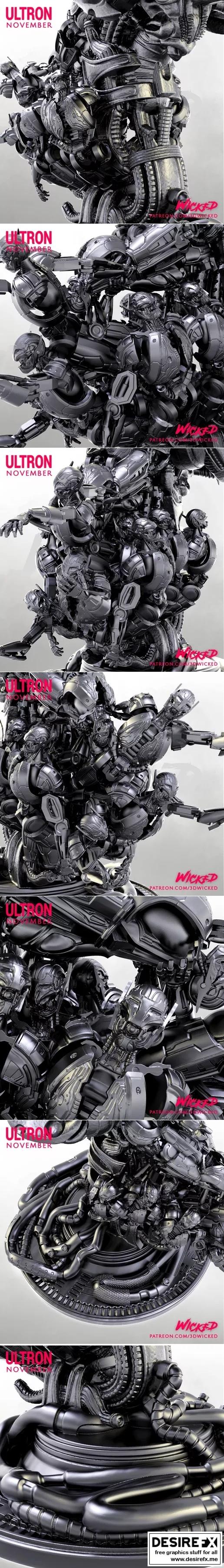 复仇者联盟-灭霸-3D打印模型|Ultron – 3D Print Model