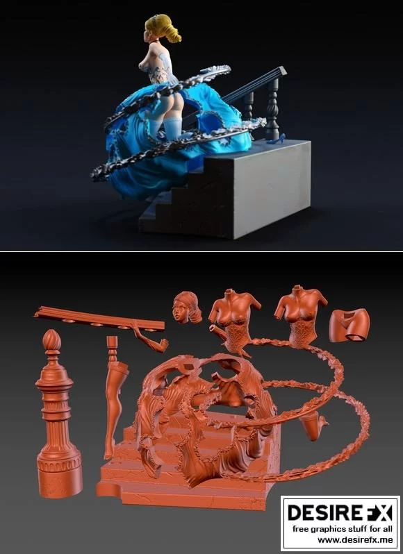 Cinderella 3D打印模型|Cinderella – 3D Print Model
