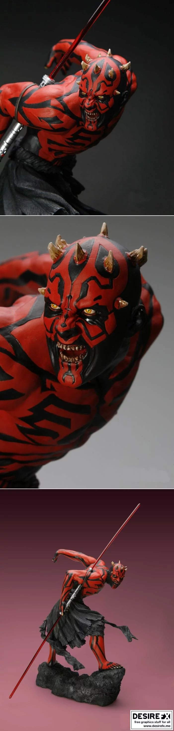 达斯·魔 3D打印模型|Darth Maul – 3D Print Model