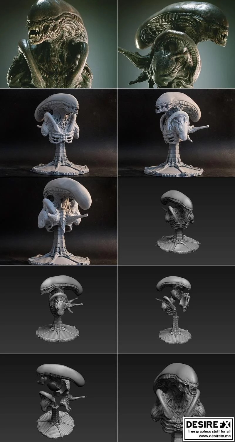 异星降临：3D打印动漫角色模型|Alien – 3D Print Model