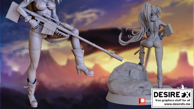 藤原拓海 《天元突破 红莲螺岩》3D打印模型|Yoko Littner – Tengen Toppa Gurren Lagann – 3D Print Model