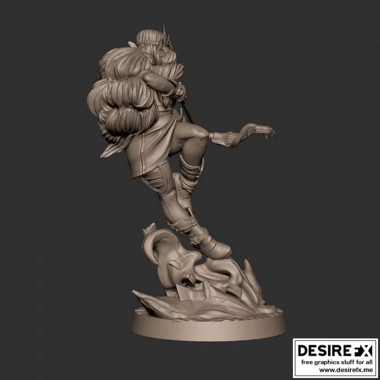 Lenore - 碎牙时刻 - 3D打印模型|Lenore – Bite The Bullet – 3D Print Model