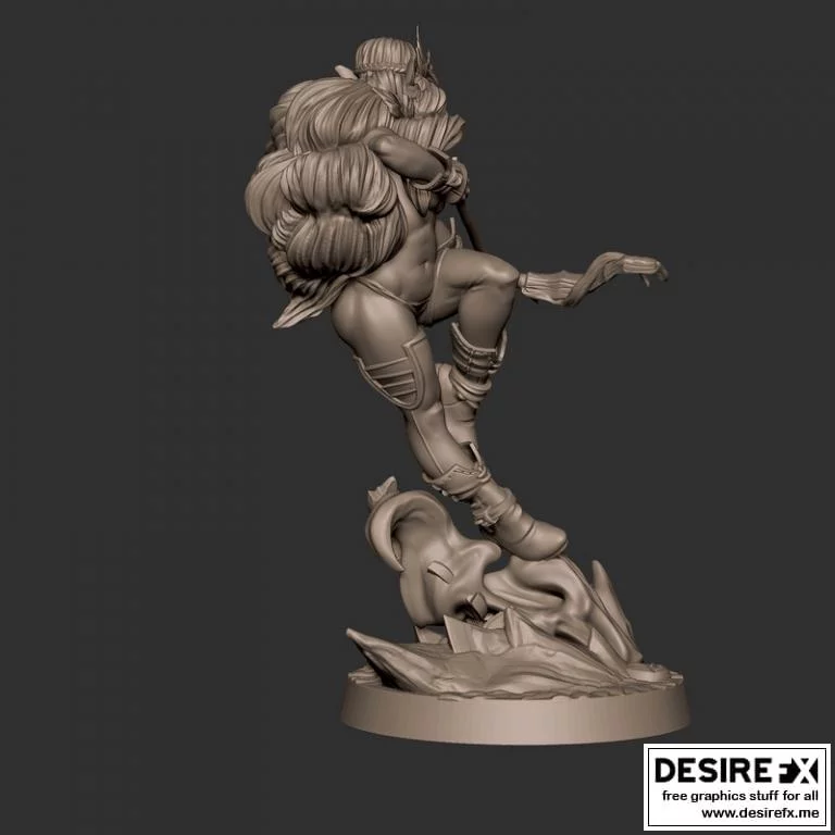 Lenore - 碎牙时刻 - 3D打印模型|Lenore – Bite The Bullet – 3D Print Model