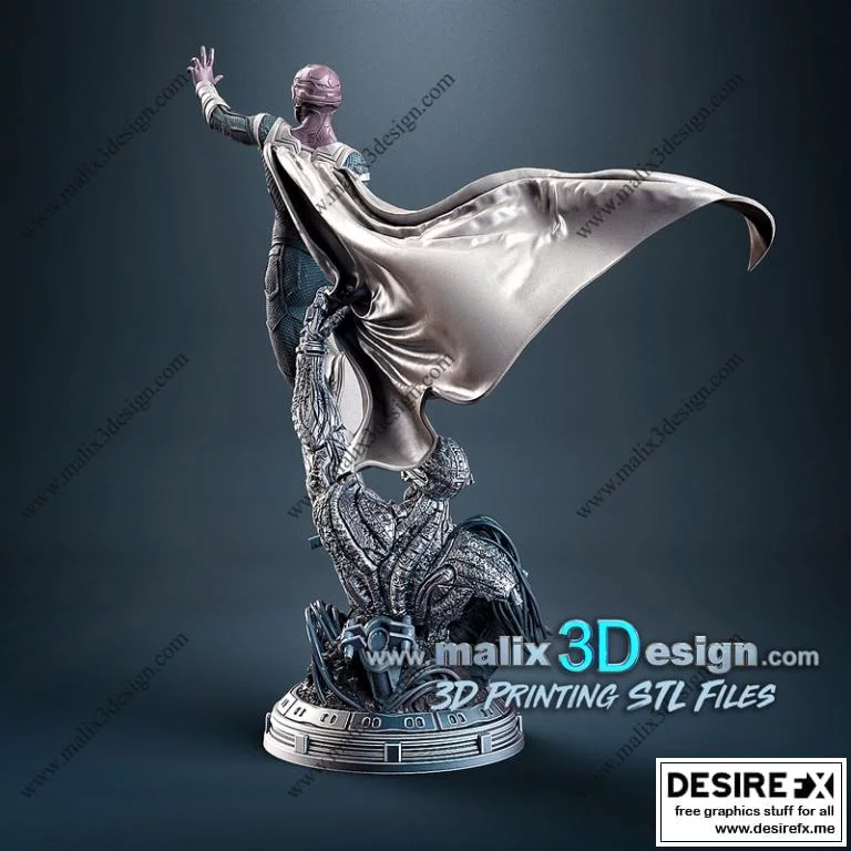 3D打印模型：赛博朋克霓虹侠|Vision – 3D Print Model