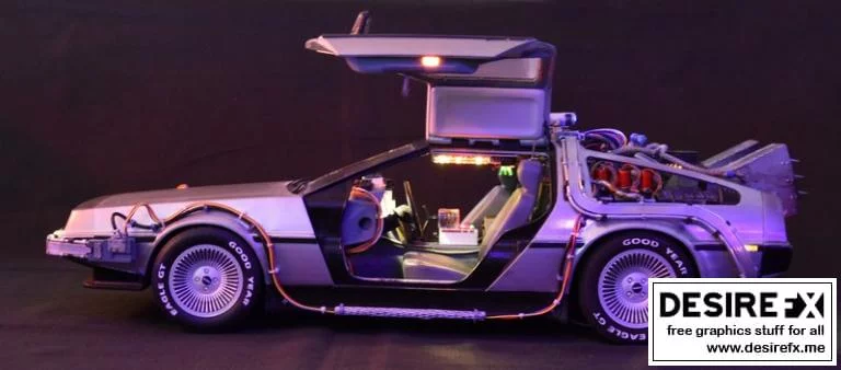 德利奥兰DMC-12 — 回到未来 — 3D打印模型|DeLorean DMC-12 – Back to the Future – DIY – 3D Print Model