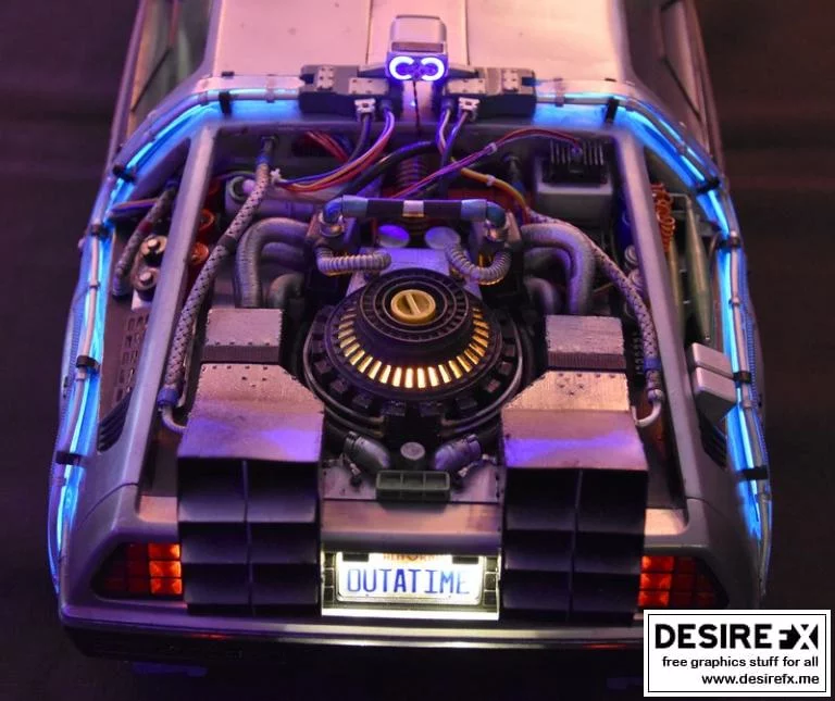 德利奥兰DMC-12 — 回到未来 — 3D打印模型|DeLorean DMC-12 – Back to the Future – DIY – 3D Print Model