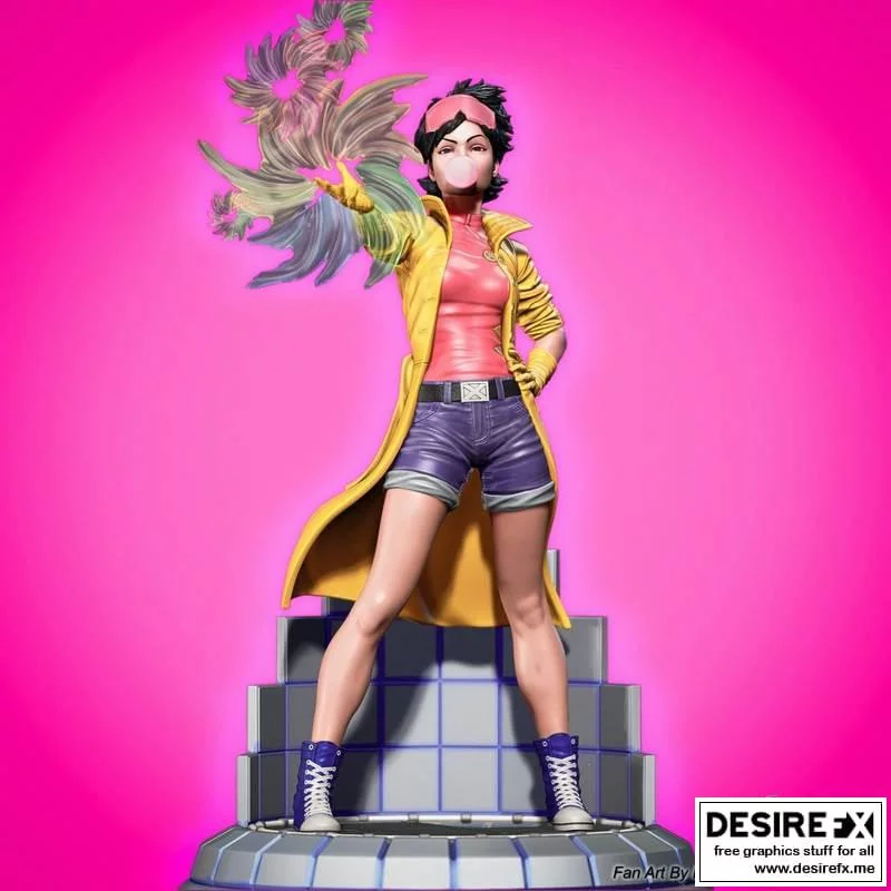 漫威漫画- Jubilee-3D打印模型|Jubilee – Marvel comics – 3D Print Model