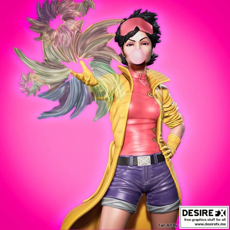 漫威漫画- Jubilee-3D打印模型|Jubilee – Marvel comics – 3D Print Model