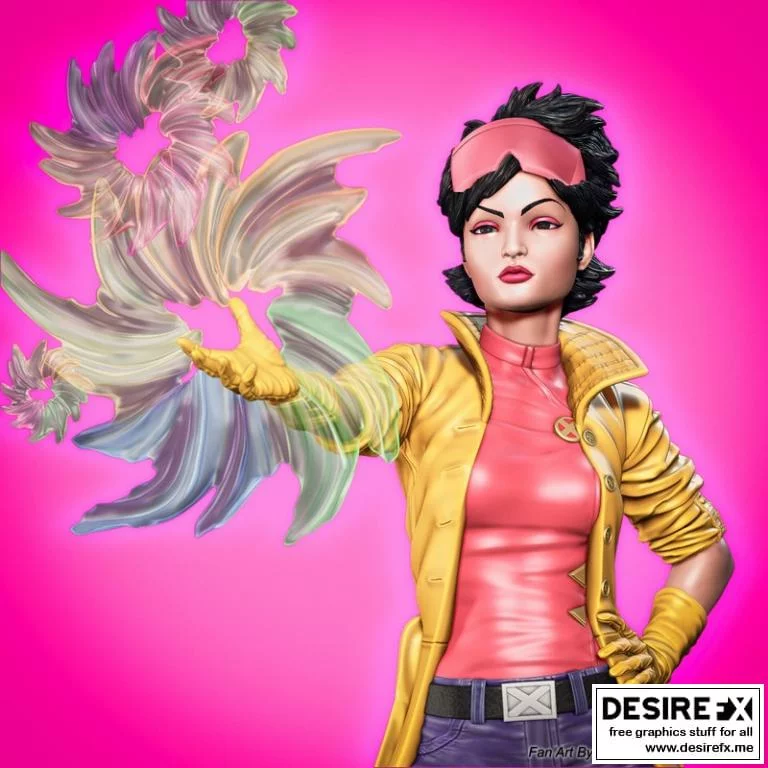漫威漫画- Jubilee-3D打印模型|Jubilee – Marvel comics – 3D Print Model