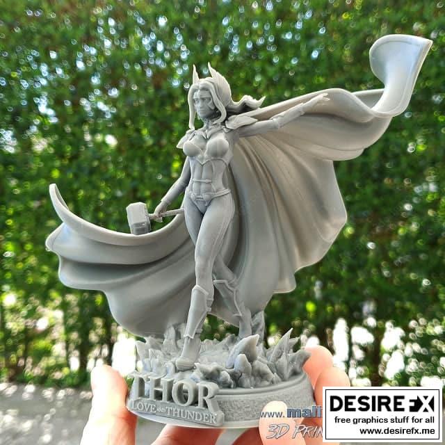 雷神女侠 3D打印模型|Lady Thor – 3D Print Model