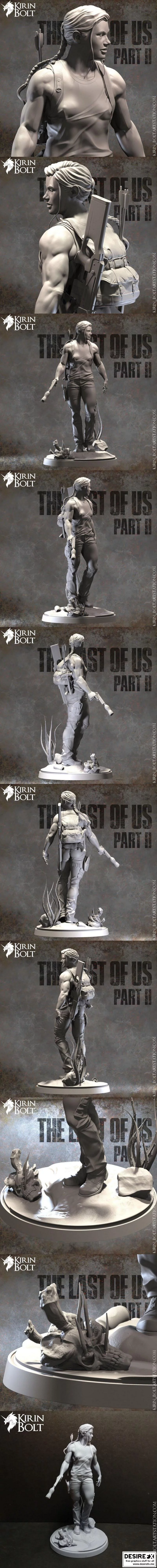 《最后生还者2》艾比 3D打印模型|Abby – The Last of Us Part II – 3D Print Model