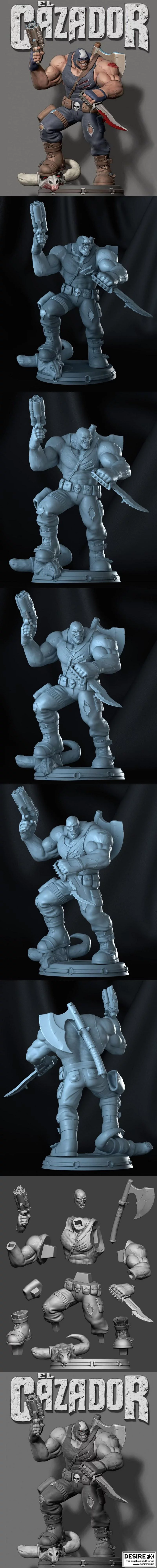 猎人——3D打印模型|El Cazador – 3D Print Model